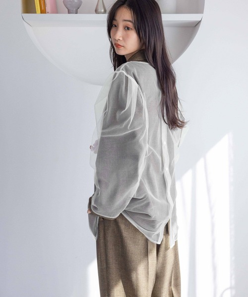 LOWRYS FARM（ローリーズファーム） tシャツ チュールパフプルオーバー