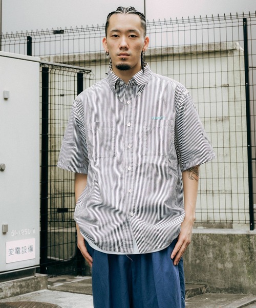 STATESIDE STRIPE シャツ◆USED 美品 THE SHINZONE(ザ・シンゾーン) STRIPE DADDY SHIRT ストライプダディ