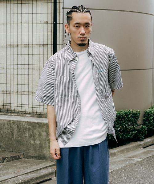 Subciety（サブサエティ） シャツ Stripe shirt メンズ レディース