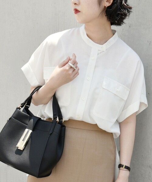 「quaranciel」 半袖ブラウス ONE SIZE ホワイト レディース quaranciel 「quaranciel」 半袖ブラウス ONE SIZE ホワイト