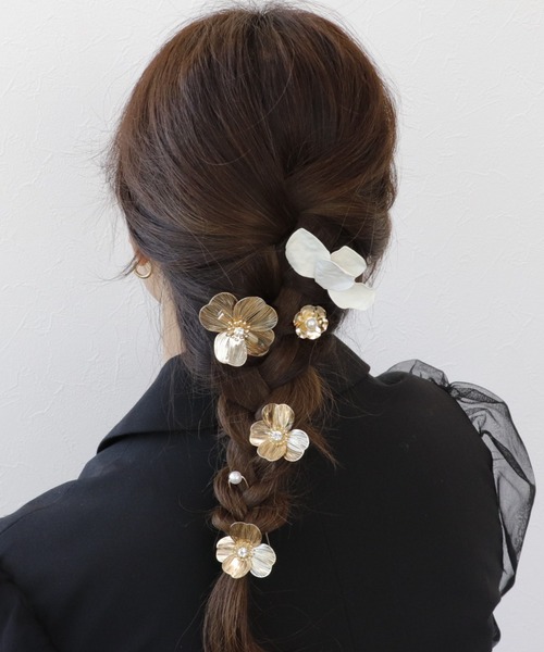 Three Four Time（スリーフォータイム） ヘアクリップ 透かしフラワー