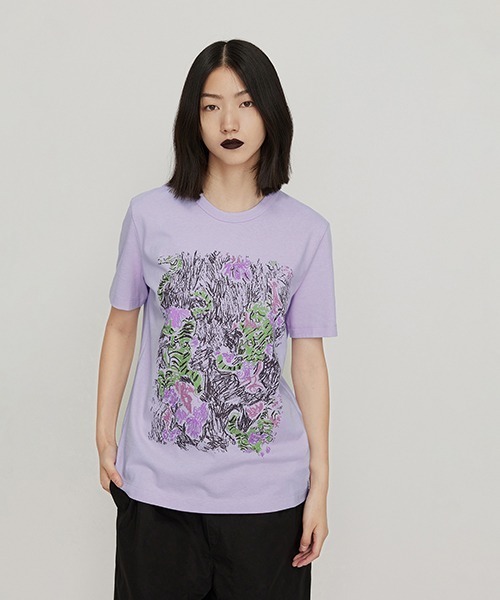 tシャツ Crayon Tiger T-shirt / タイガーTシャツ レディース