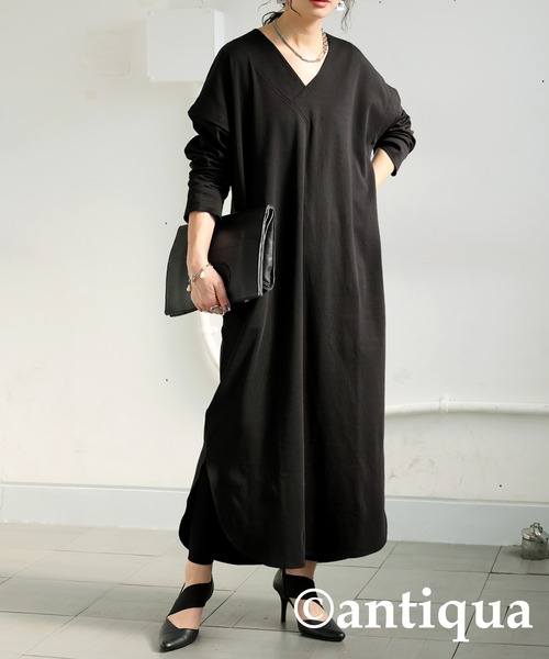 antiqua（アンティカ） uvカット ワンピース 2wayコットンワンピース