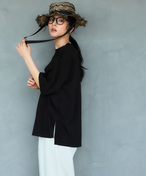 グランドイーワンズ∶BIBI Grant 半袖 Tシャツ Mサイズ ∶ ブラック CROSS FUNCTION（クロスファンクション） uvカット tシャツ 「シワに