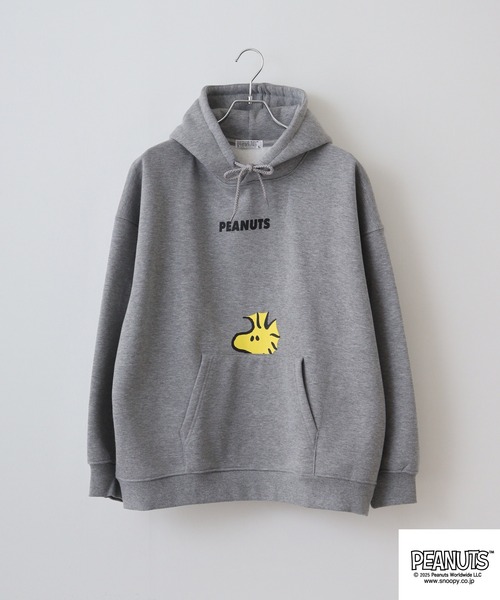 PEANUTS スマホショルダー パーカー 裏起毛プルパーカー メンズ
