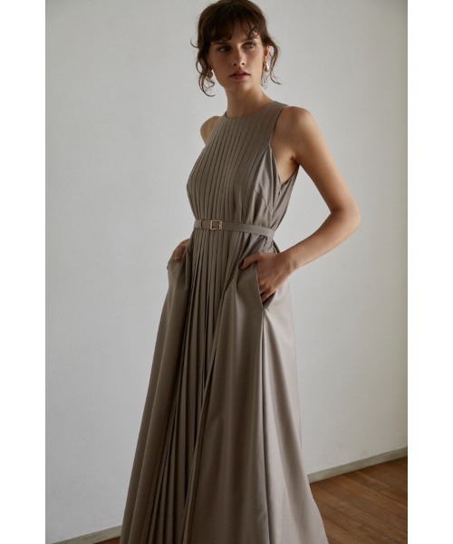 Estella.K Emilia Pleated Dress ロングドレス Estella.K ワンピース Emilia Pleated Dress タックプリーツタンク