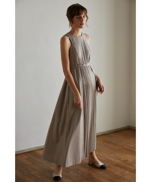 Estella. K タックプリーツ ワンピース Estella.K ワンピース Emilia Pleated Dress タックプリーツ