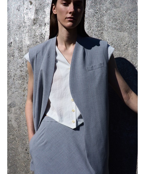 CIS.（シス） ベスト ジレ パッドショルダーCIS.ジレ ウォッシャブル