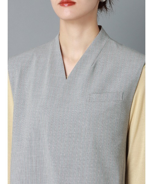 CIS.（シス） ベスト ジレ パッドショルダーCIS.ジレ ウォッシャブル