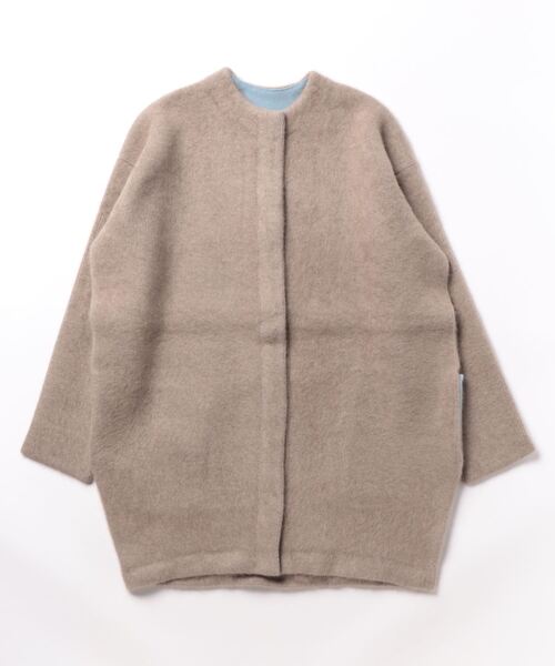 ELENDEEKエレンディーク ノーカラージャケット ベージュ ELENDEEK 「ELENDEEK」 ノーカラージャケット 01 ベージュ レディース