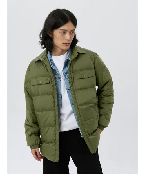 GAP（ギャップ） ダウンジャケット M カーキ メンズ : ZOZOTOWN Yahoo