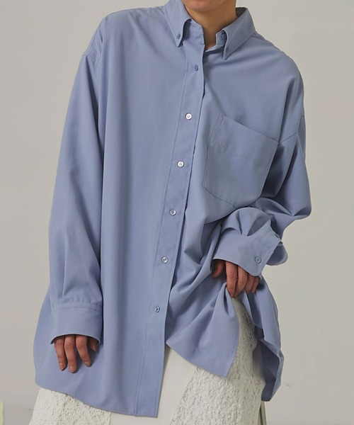 ブラウス シャツ 「ZOZOTOWN限定」「Louren/ローレン」basic broadcloth shirt/ベーシックブロードクロスシャツ/ブラ