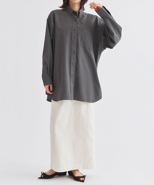 ブラウス シャツ 「ZOZOTOWN限定」「Louren/ローレン」basic broadcloth shirt/ベーシックブロードクロスシャツ/ブラ ZOZOTOWN限定》【Louren/ローレン】basic broadcloth shirt