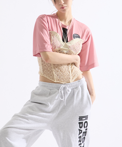 tシャツ 「Paris Saint-Germain / パリ・サン＝ジェルマン」 REMAKE CORSET GAME SHIRT レディース EDIFICE｜【Paris Saint-Germain / パリ・サン=ジェルマン