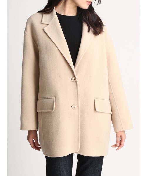 Mila Owen ミラオーエン チェスターコート 1サイズ Mila Owen（ミラオーウェン） チェスターコート 1 グリーン レディース