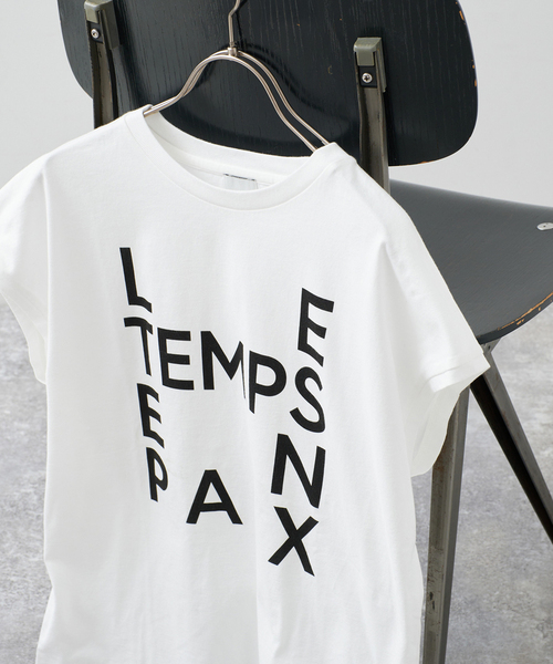 Spick and Span スピックアンドスパン ロゴフレンチTシャツ Spick＆Span tシャツ ロゴフレンチTシャツ2 レディース