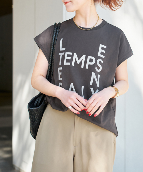 Spick and Span スピックアンドスパン ロゴフレンチTシャツ Spick & Span（スピックアンドスパン）の「RADIEUSE フレンチT