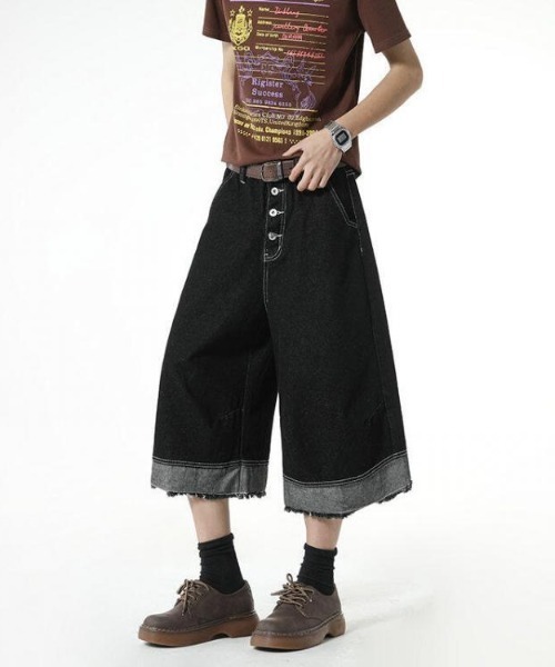 FreeZone ジーンズ カーペンターハーフパンツ メンズ レディース