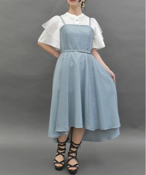 axes femme POETIQUE ワンピース 刺繍フィッシュテールワンピース