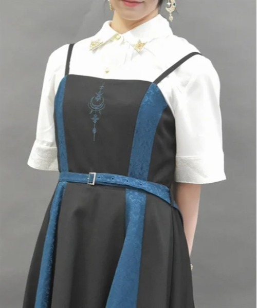 axes femme POETIQUE ワンピース 刺繍フィッシュテールワンピース