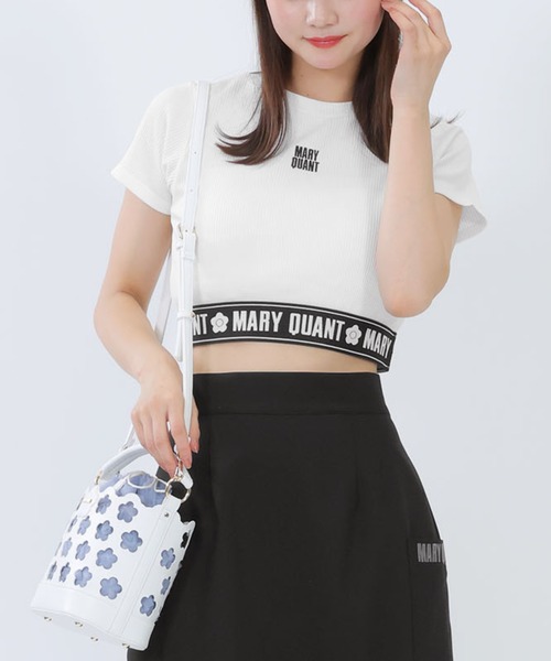 マリークワント　新作　匿名配送MQロゴプリントトップス MARY QUANT tシャツ マリークワント mary quant MARYロゴ T