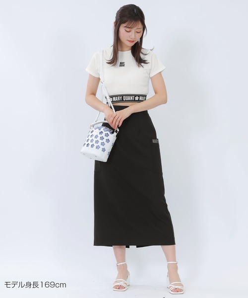 マリークワント MARY QUANT ロールアップスリーブ Tシャツ