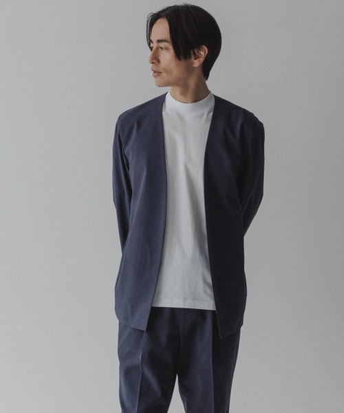 【アダムエロペ】 RIRANCHA ノーカラージャケット ADAM ET ROPE' セットアップ 「RIRANCHA」サマーセットアップ