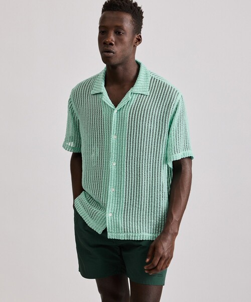 ブラウス シャツ Canty Lace SS Shirt レディース Saturdays NYC ブラウス シャツ Canty Lace SS Shirt レディース