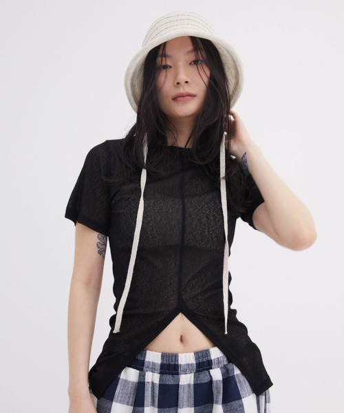tシャツ ハーフスリーブメッシュトップ レディース UN3D. tシャツ H/S MESH TOP / ハーフスリーブメッシュトップ