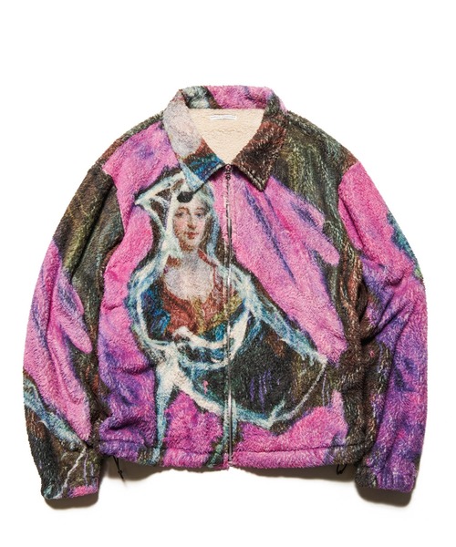 ブルゾン アウター ASGER JORN: PAINTING FLEECE BLOUSON メンズ レディース