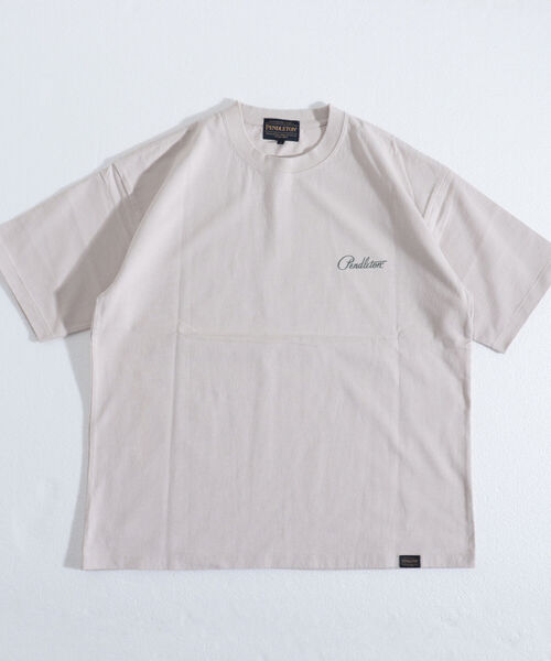 「PENDLETON」 半袖Tシャツ L キナリ メンズ