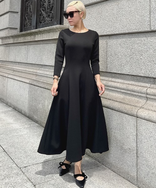 ワンピース フレンチ美シルエットとろみスリーブワンピース : ZOZOTOWN