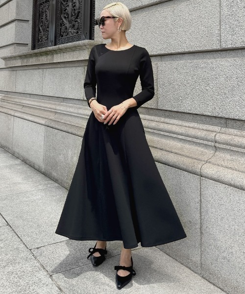 ワンピース フレンチ美シルエットとろみスリーブワンピース : ZOZOTOWN