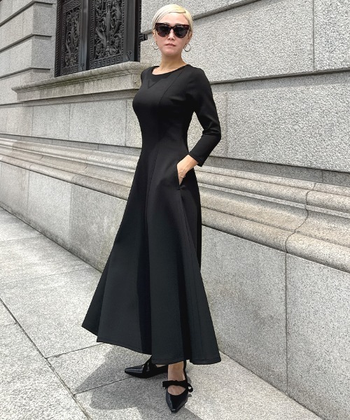 最終価格 美品 フォクシー 美シルエット ワンピース ワンピース フレンチ美シルエットとろみスリーブワンピース : ZOZOTOWN