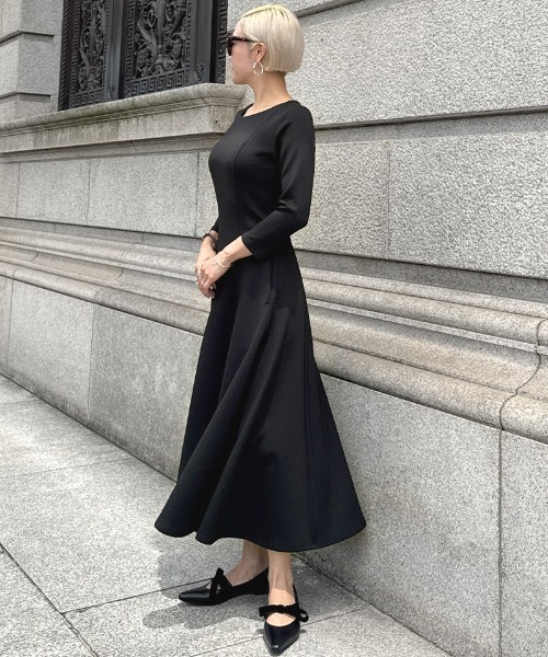 ワンピース フレンチ美シルエットとろみスリーブワンピース : ZOZOTOWN
