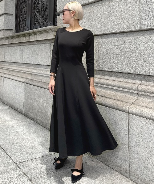 ワンピース フレンチ美シルエットとろみスリーブワンピース : ZOZOTOWN