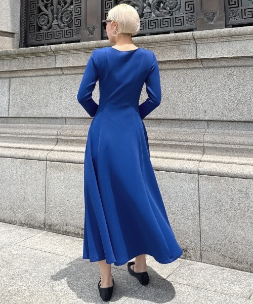 ワンピース フレンチ美シルエットとろみスリーブワンピース : ZOZOTOWN