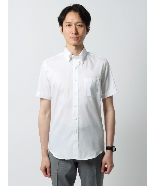 フォーマル シャツ 半袖ワイシャツ ノンアイロンストレッチ COOL