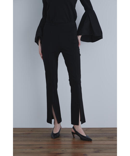 Le PHIL 新品　タグ付きスリットパンツ LE PHIL パンツ 2WAYツイルフロントスリットパンツ レディース
