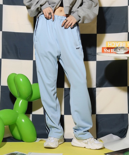 NERDY スウェット上下　水色　アイボリー NERDY】 上下セット☆ スウェットトレーナー SET UP ☆ (NERDY