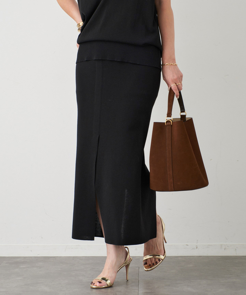 Deuxieme Classe スカート *shake code スリットスカート