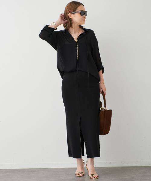 Deuxieme Classe スカート *shake code スリットスカート