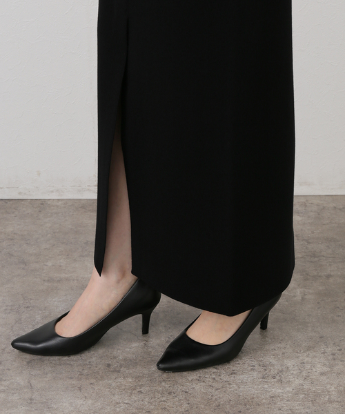 shake code スリットスカート mizuiroind 【20%OFF】ミズイロインド mizuiro ind サテン