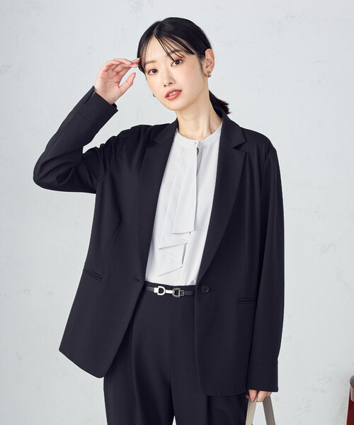 COMME CA ISM（コムサイズム） スーツ 「ウォッシャブル」メランジ