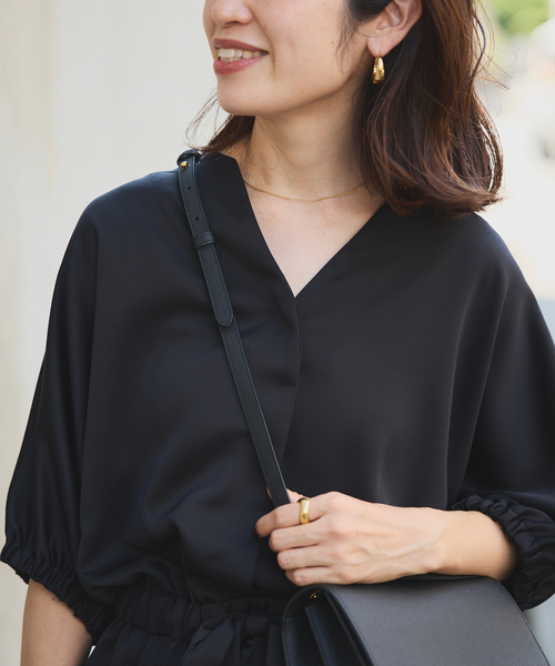 VERMEIL par iena（ヴェルメイユパーイエナ） オールインワン サテン