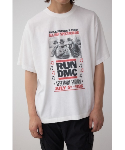 90s RUNDMC ヴィンテージ　Ｔシャツ　Ｌ　白 AZUL BY MOUSSY（アズールバイマウジー） tシャツ RUN DMC ビンテージ