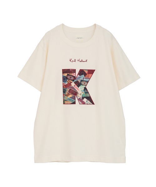 Karl Helmut tシャツ KロゴアップリケTシャツ メンズ レディース