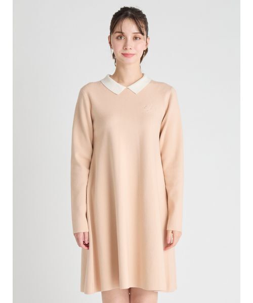 CELFORD（セルフォード） ワンピース 衿付きAラインニットワンピース