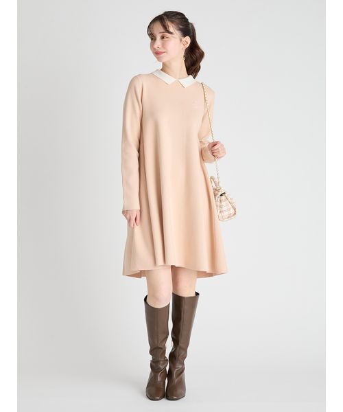 【美品】CELFORD 襟付きワンピース ベージュ 38 CWFO191009 美品✨CELFORD 襟付きワンピース ベージュ 36 CWFO191009 - メルカリ