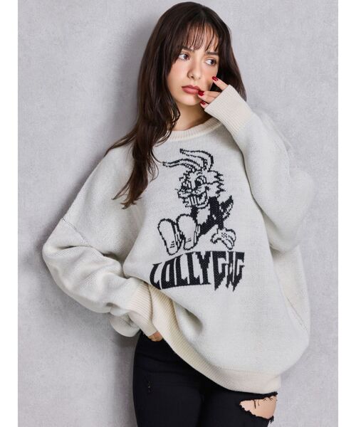 GYDA（ジェイダ） ニット セーター 「WEB限定」LOLLYGAG BUNNYニット